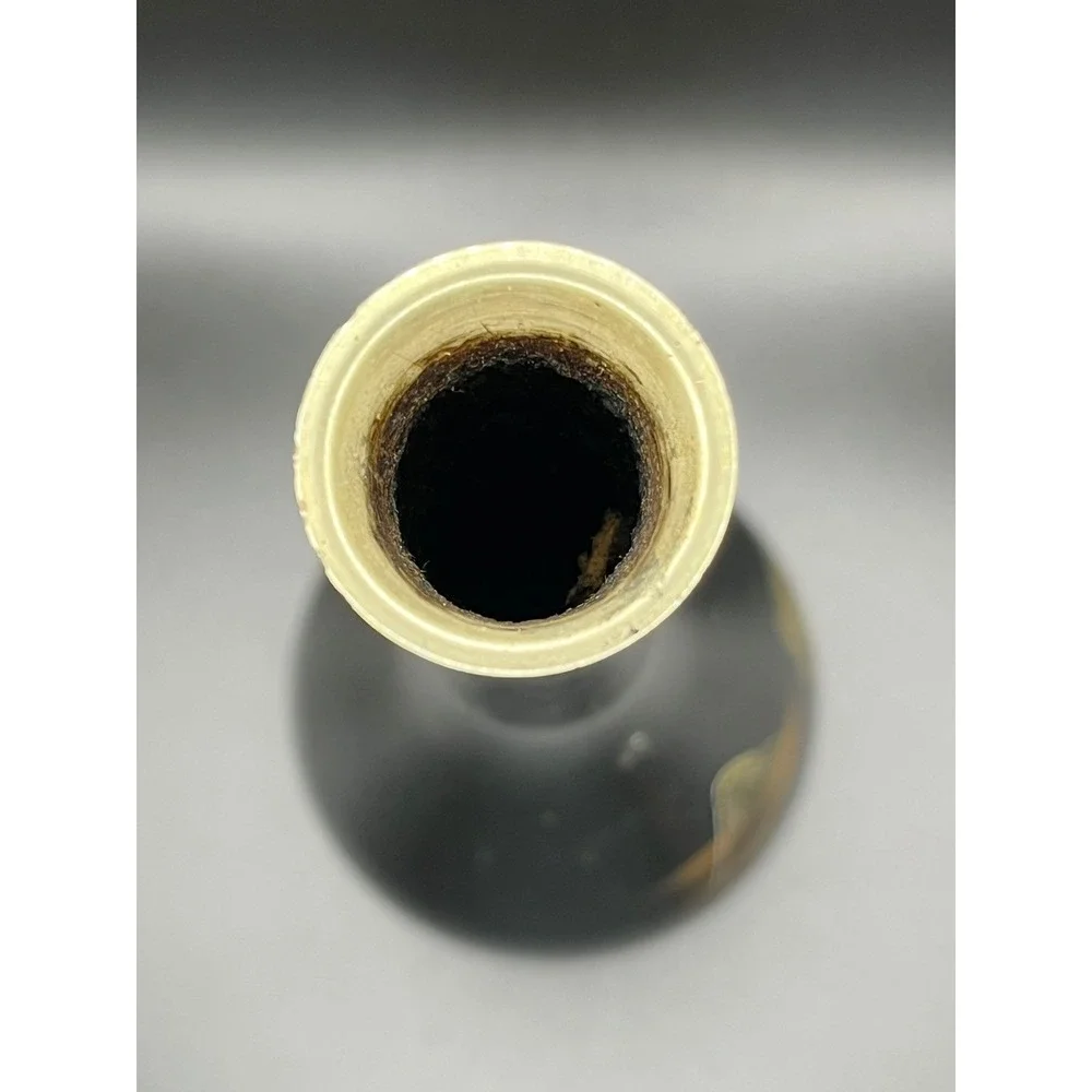 Asian Inspired Bud Vase Black Gold‎ Landscape Design Home Decor Display 9